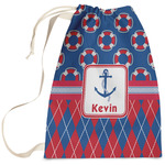 Buoy & Argyle Print Laundry Bag - Large (Personalized)