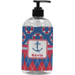 Buoy & Argyle Print Plastic Soap / Lotion Dispenser (Personalized)