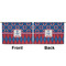 Buoy & Argyle Print Large Zipper Pouch Approval (Front and Back)