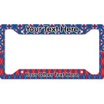 Buoy & Argyle Print License Plate Frame (Personalized)