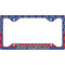 Buoy & Argyle Print License Plate Frame - Style C (Personalized)