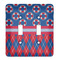 Buoy & Argyle Print Light Switch Cover (2 Toggle Plate)