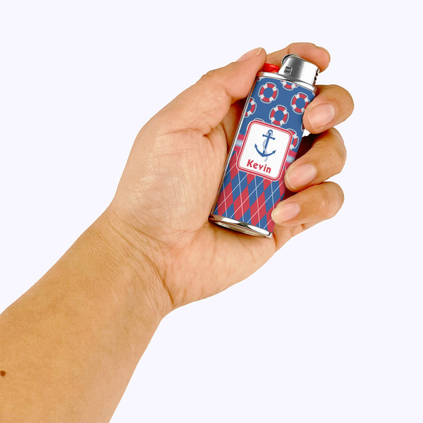 Buoy & Argyle Print Lighter Case - LIFESTYLE