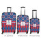 Buoy & Argyle Print Luggage Bags all sizes - With Handle