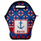 Buoy & Argyle Print Lunch Bag w/ Name or Text