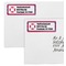 Buoy & Argyle Print Mailing Labels - Double Stack Close Up