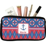 Buoy & Argyle Print Makeup / Cosmetic Bag (Personalized)