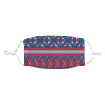 Buoy & Argyle Print Kid's Cloth Face Mask