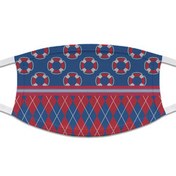 Buoy & Argyle Print Cloth Face Mask (T-Shirt Fabric)