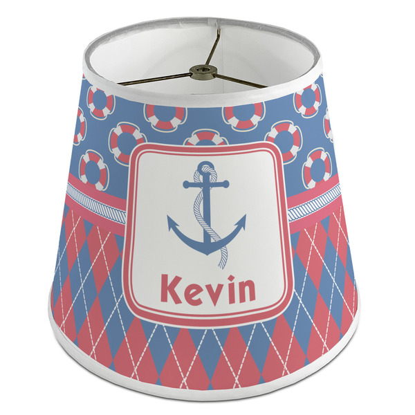 Custom Buoy & Argyle Print Empire Lamp Shade (Personalized)