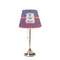 Buoy & Argyle Print Poly Film Empire Lampshade - On Stand