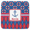 Buoy & Argyle Print Memory Foam Bath Mat - 48"x48" (Personalized)