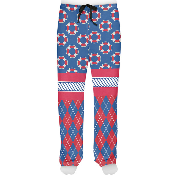 Buoy & Argyle Print Men's Pjs Front - on model