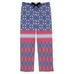 Buoy & Argyle Print Mens Pajama Pants - XL