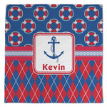 Buoy & Argyle Print Microfiber Dish Towel (Personalized)