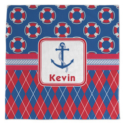 Buoy & Argyle Print Microfiber Dish Towel (Personalized)