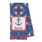 Buoy & Argyle Print Kitchen Towel - Microfiber (Personalized)