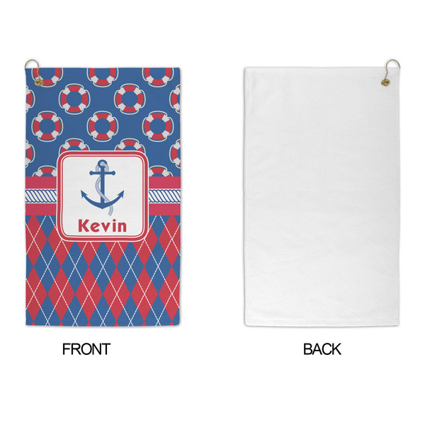 Buoy & Argyle Print Microfiber Golf Towels - APPROVAL