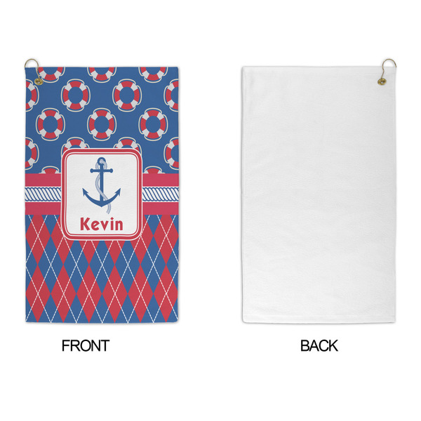 Buoy & Argyle Print Microfiber Golf Towels - APPROVAL