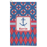 Buoy & Argyle Print Microfiber Golf Towel (Personalized)