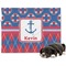 Buoy & Argyle Print Dog Blanket - Regular (Personalized)
