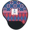 Buoy & Argyle Print Mouse Pad with Wrist Support - Main