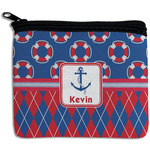 Buoy & Argyle Print Rectangular Coin Purse (Personalized)