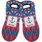 Buoy & Argyle Print Neoprene Oven Mitts - Set of 2 w/ Name or Text