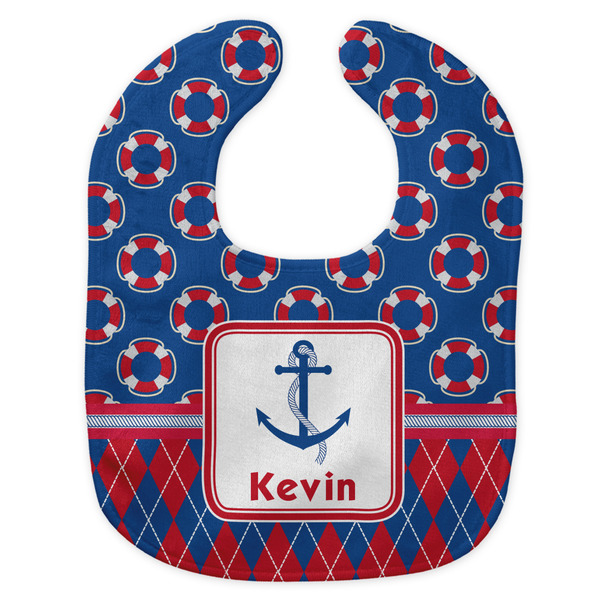 Buoy & Argyle Print New Bib Flat Approval