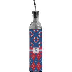 Buoy & Argyle Print Oil Dispenser Bottle (Personalized)