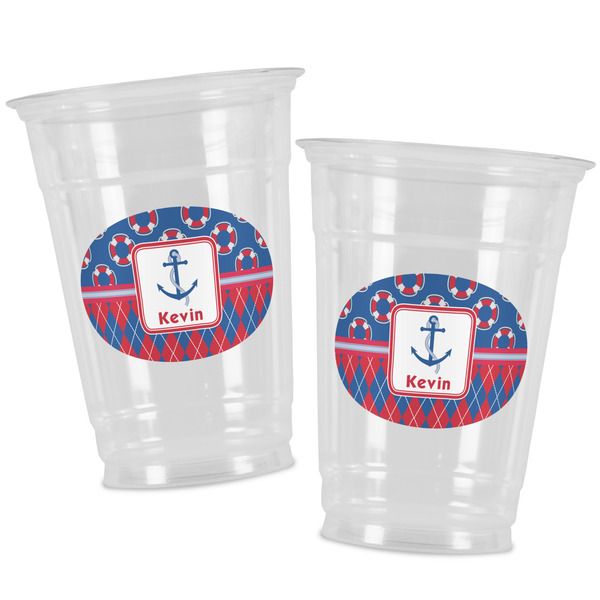 Buoy & Argyle Print Party Cups - 16oz - Alt View