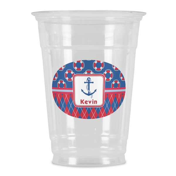 Custom Buoy & Argyle Print Party Cups - 16oz (Personalized)