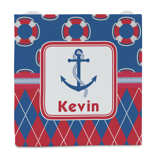 Buoy & Argyle Print Party Favor Gift Bag - Matte - Front