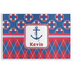 Buoy & Argyle Print Disposable Paper Placemats (Personalized)