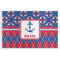 Buoy & Argyle Print Disposable Paper Placemats (Personalized)