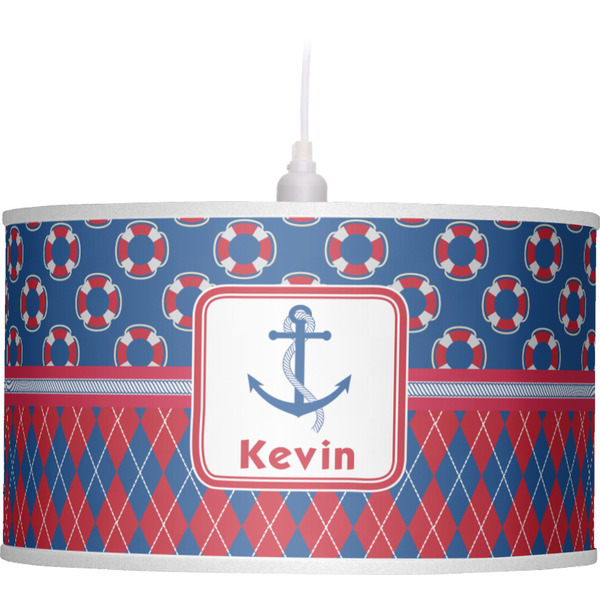 Buoy & Argyle Print Pendant Lamp Shade