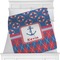 Buoy & Argyle Print Minky Blanket - Toddler / Throw - 60"x50" - Single Sided (Personalized)