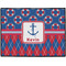 Buoy & Argyle Print Door Mat (Personalized)