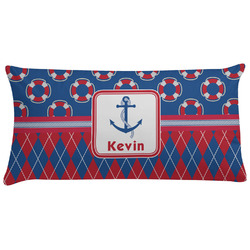 Buoy & Argyle Print Pillow Case (Personalized)