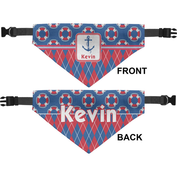 Buoy & Argyle Print Pet Bandana Approval