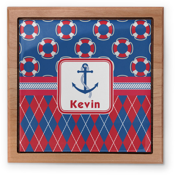 Buoy & Argyle Print Pet Urn - Apvl