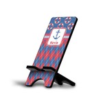 Buoy & Argyle Print Cell Phone Stand (Personalized)