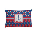 Buoy & Argyle Print Pillow Case - Standard (Personalized)