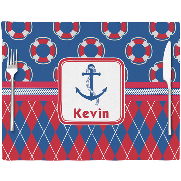 Buoy & Argyle Print Placemat with Props