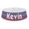 Buoy & Argyle Print Plastic Dog Bowl - Large (Personalized)
