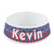 Buoy & Argyle Print Plastic Dog Bowl - Small (Personalized)