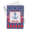 Buoy & Argyle Print Playing Cards - Front View