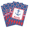 Buoy & Argyle Print Playing Cards - Hand Back View
