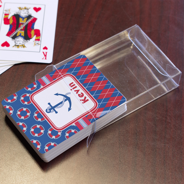 Buoy & Argyle Print Playing Cards - In Package