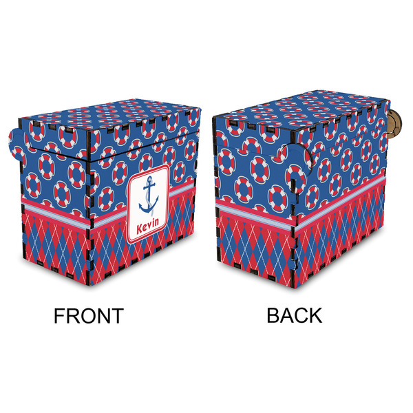 Buoy & Argyle Print Recipe Box - Full Color - Approval